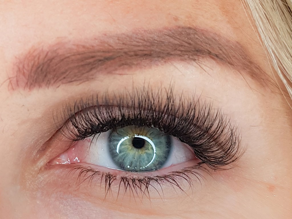 Eyelash extension results