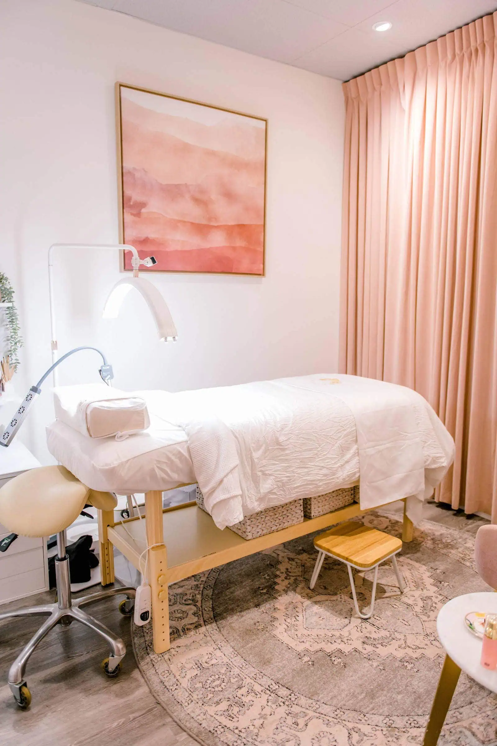 Private treatment suite at The Lash Spa
