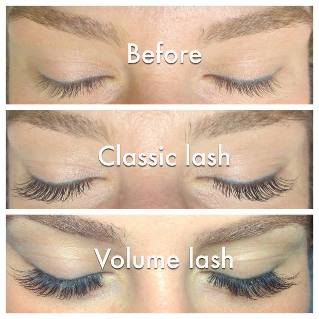 classic vs volume lash extensions