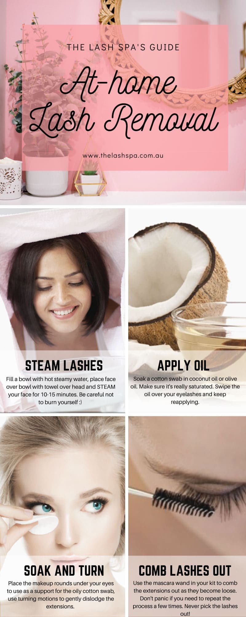 At Home DIY Lash Removal With The Lash Spa