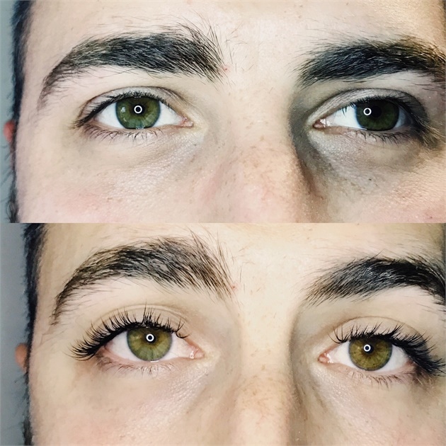 Lash extensions for men on the Gold Coast