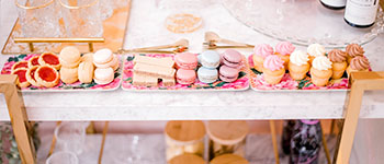 luxury marble biscuit bar