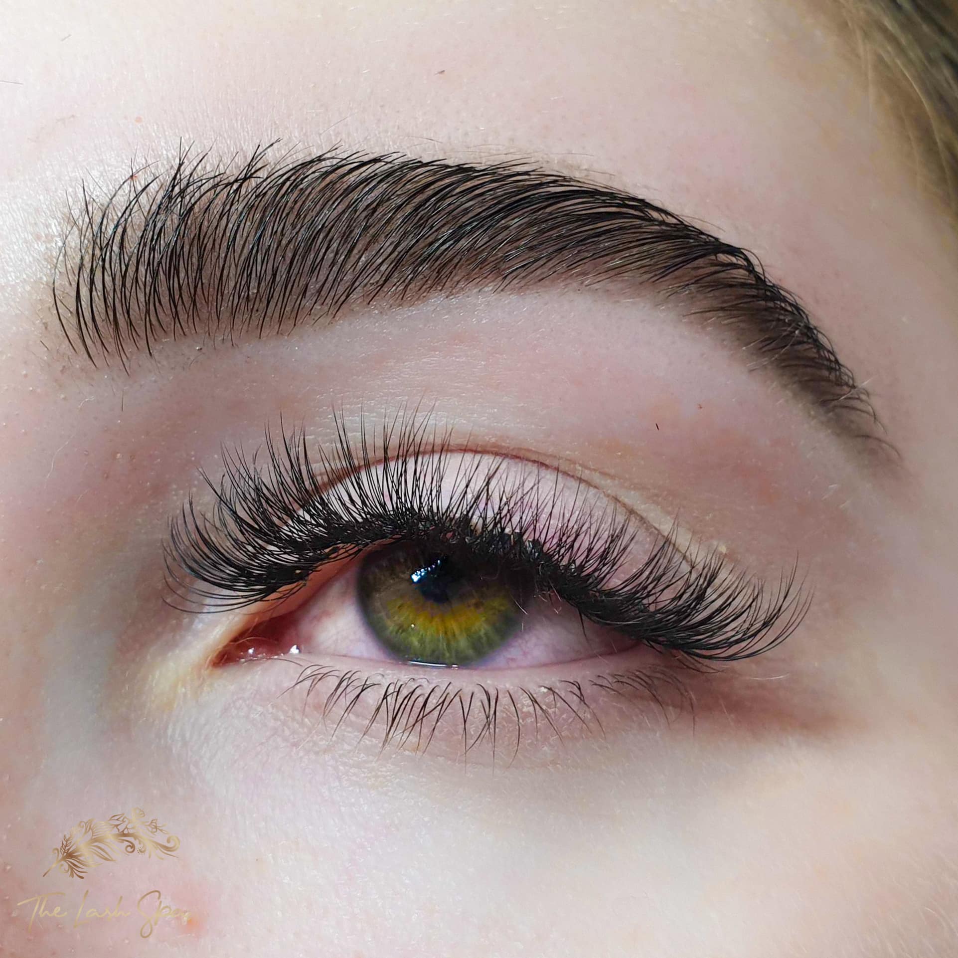 Brow Sculpting result with softly defined brows at The Lash Spa Gold Coast