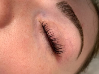 Lash lift with short lashes