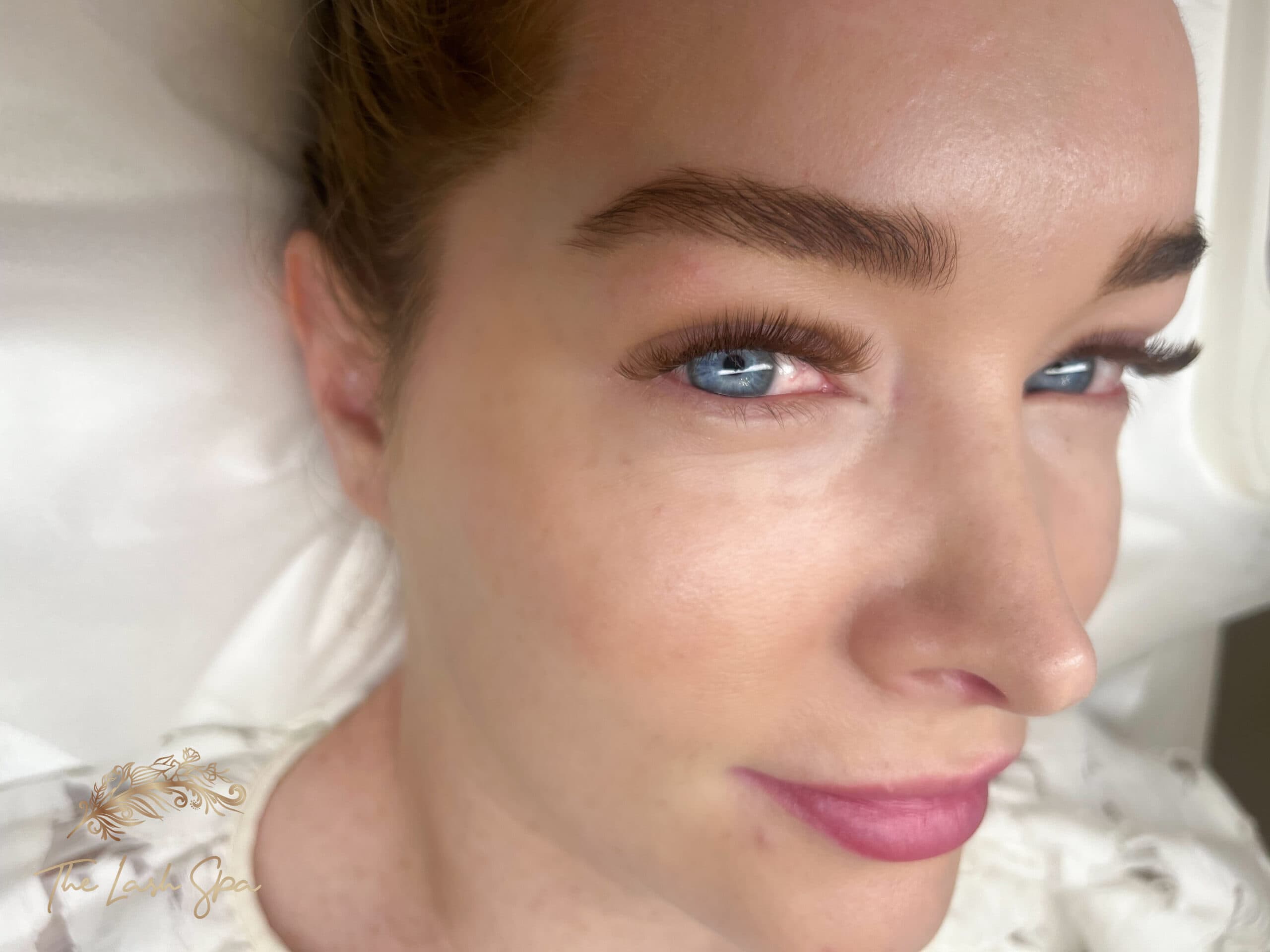 Natural brown lash extensions result at The Lash Spa Gold Coast