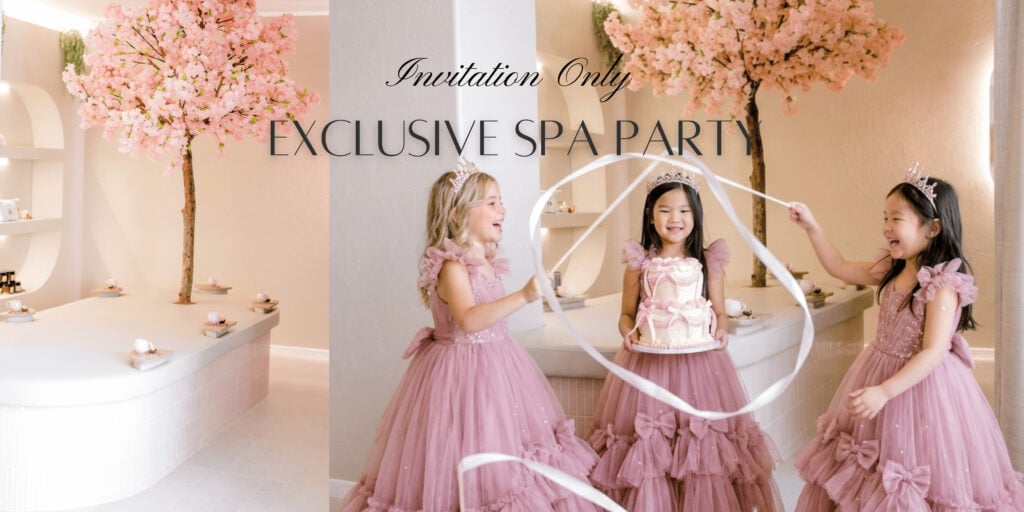Kids day spa party venue at The Lash Spa