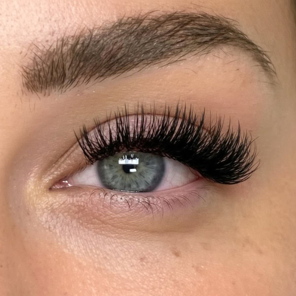 Thick volume lash extensions Gold Coast result